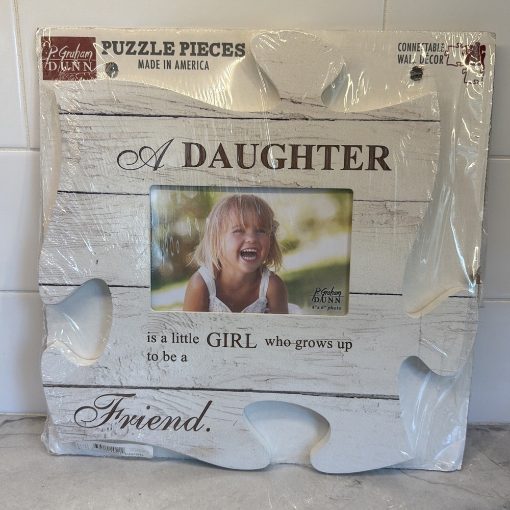 P. Graham Dunn "Daughter" Puzzle Piece Wall Mounted Photo Frame Plaque PUF0054